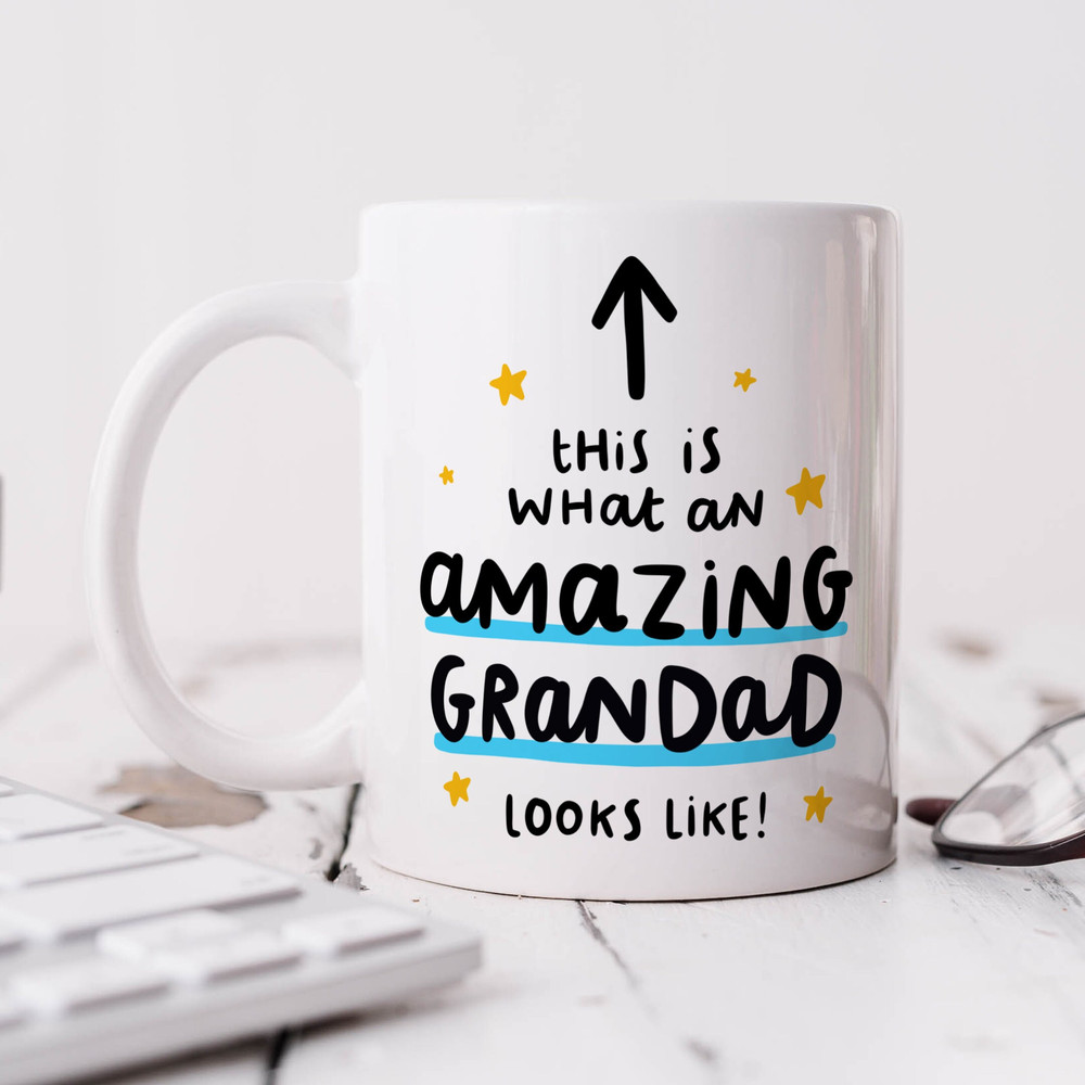 Funny Grandad Mug, Personalised Gift, This Is What An Amazing Grandad Looks Like, Birthday Gift, Christmas Gift, Stocking Filler.jpg