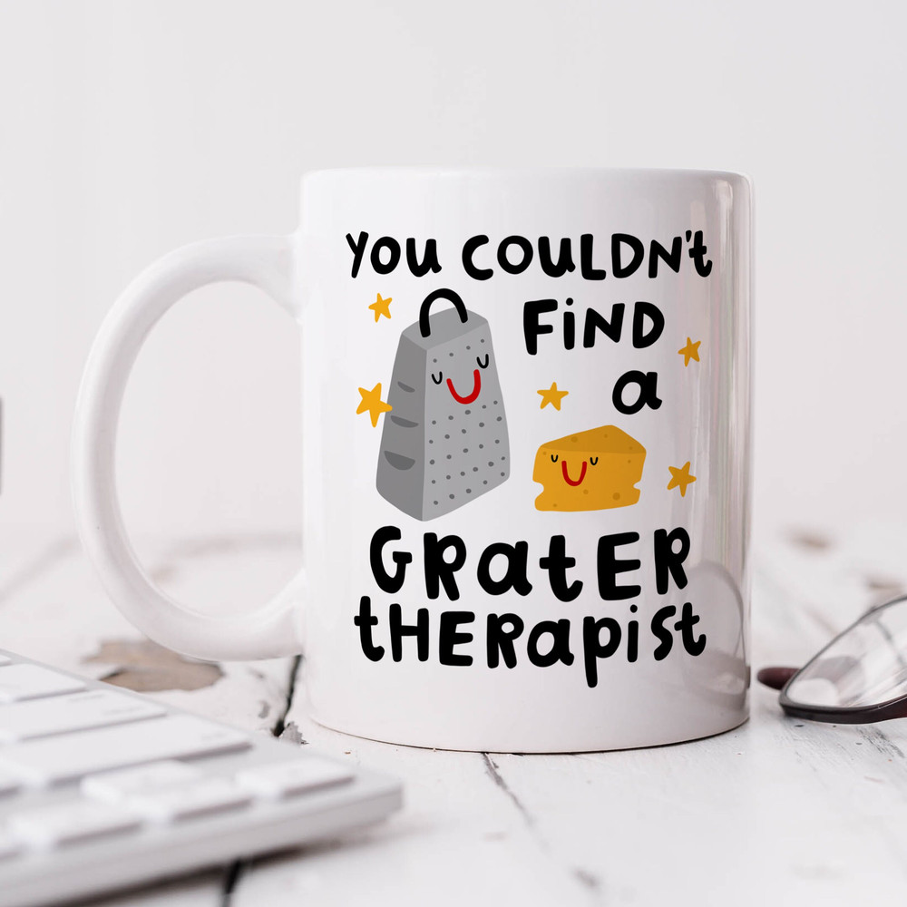 Great Therapist Mug, Personalised Gift - Cheese Pun, Therapist Gift, Funny Gift, Thank You Gift, New Job Leaving Gift.jpg