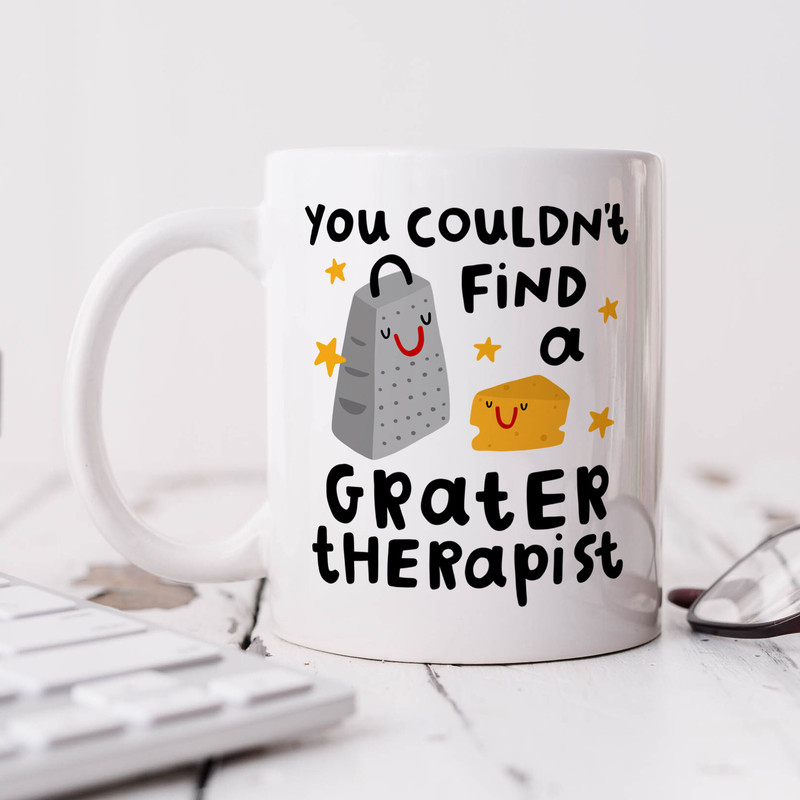 Great Therapist Mug, Personalised Gift - Cheese Pun, Therapist Gift, Funny Gift, Thank You Gift, New Job Leaving Gift.jpg
