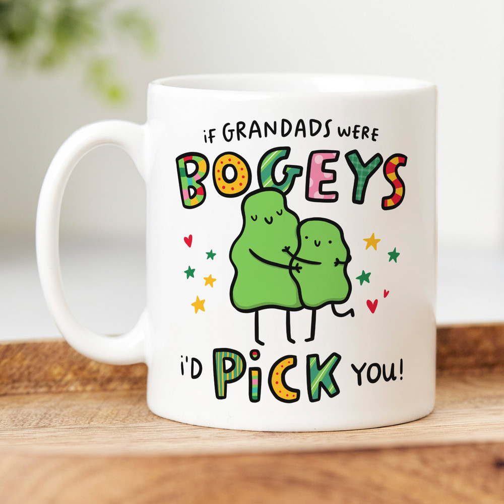 If Grandads Were Bogeys Mug, Personalised Grandad Gift, Funny Gift, Birthday Gift, Father's Day Gift.jpg