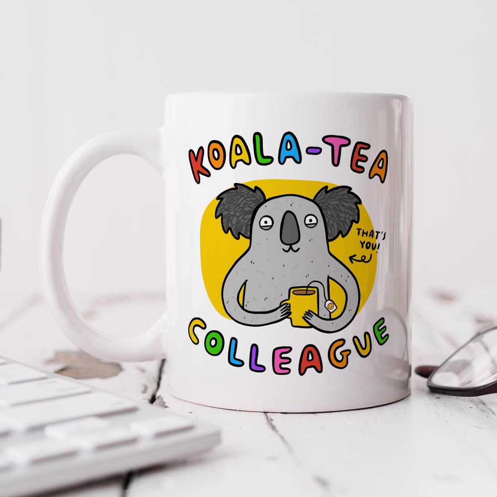 Koala Tea Colleague Mug - Personalised Mug, Thank You Gift, Appreciation, Leaving, Retirement Gift, For Work Colleague.jpg