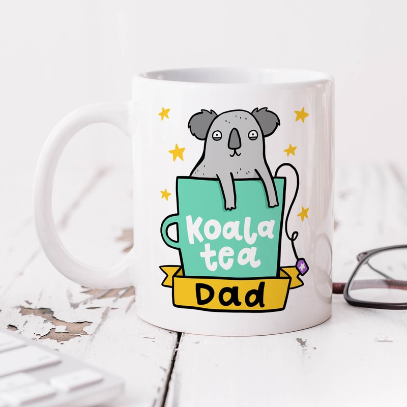 Koala Tea Dad Mug - Personalised Gift, Birthday Gift, Father's Day Gift, Christmas Gift, Best Dad Gift.jpg