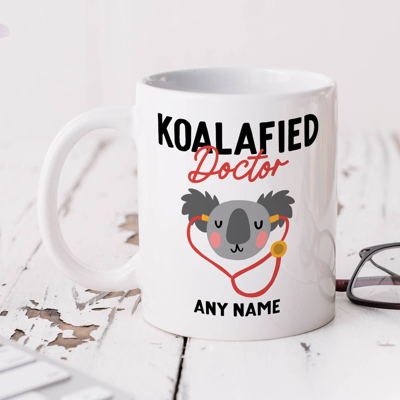 Koalafied Doctor Mug - Personalised Gift, Graduation Gift For New Doctor, Congratulations Gift, Best Doctor Gift.jpg