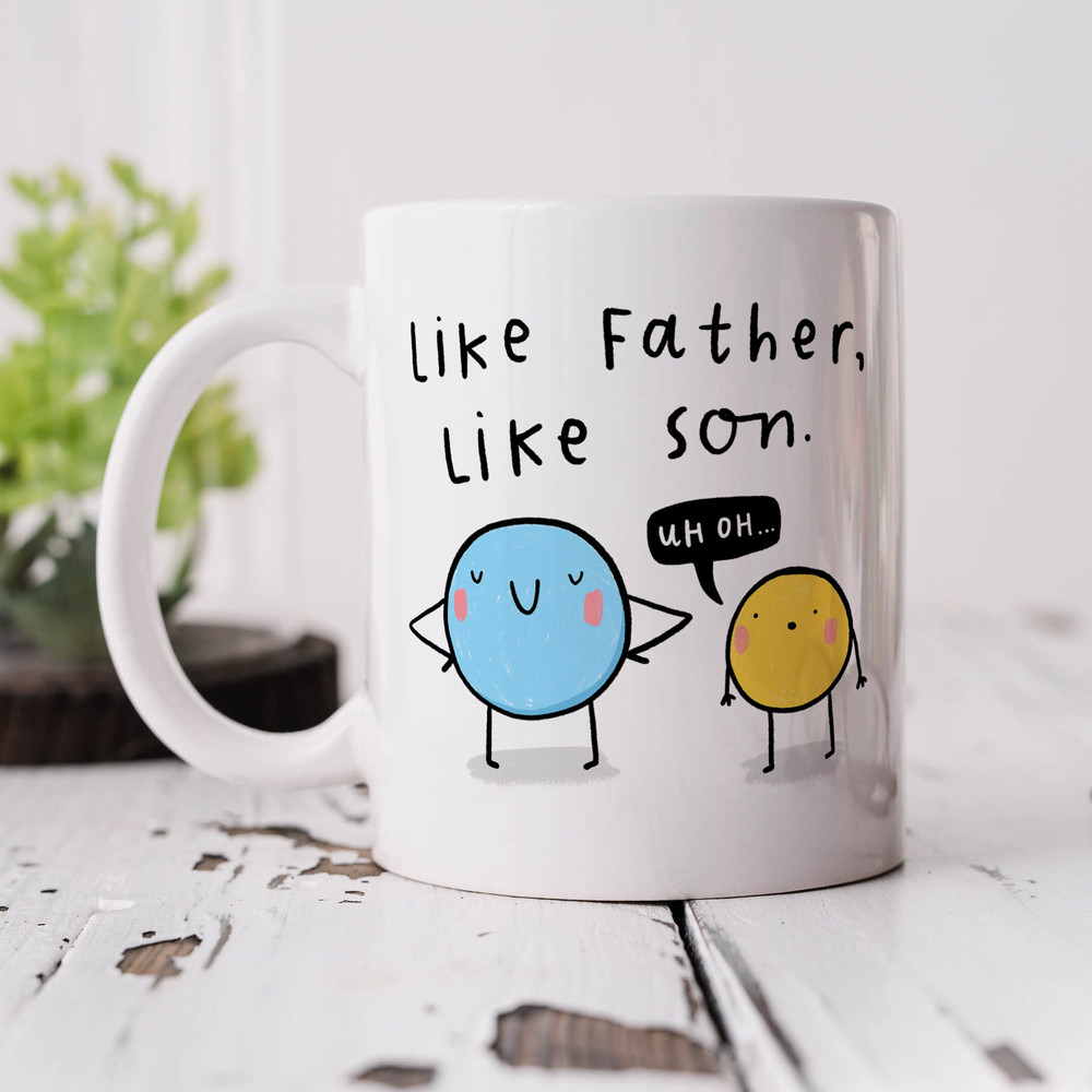 Like Father Like Son Mug, Personalised Gift, Funny Gift, Birthday Gift, Father's Day Gift, Best Dad Gift.jpg