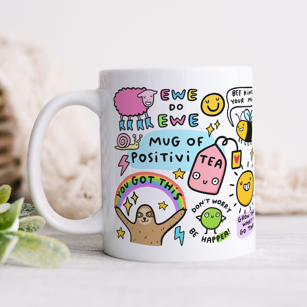 Mug Of Positivi-TEA - Funny Friendship Gift, Positivity, Thank You Gift, Birthday Gift, Congratulations, New Job, Best Friend Gift.jpg