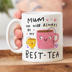 mum my best tea mug personalised gift, birthday gift