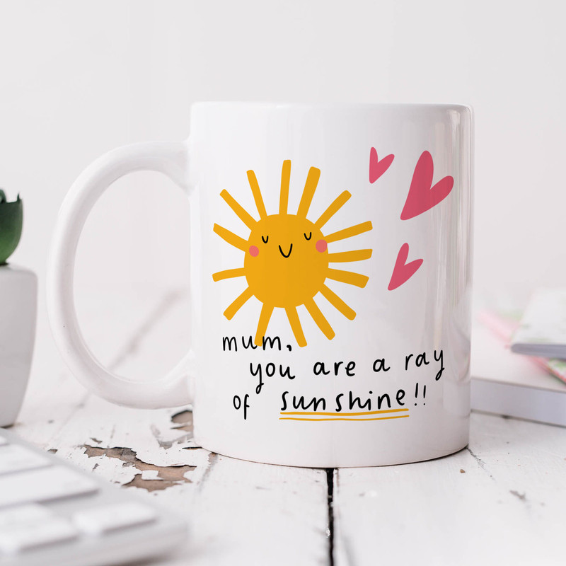Mum, You Are A Ray Of Sunshine - Personalised Gift, Birthday Gift, Mother's Day Gift, Christmas Gift, Stocking Filler, Best Mum Mug.jpg