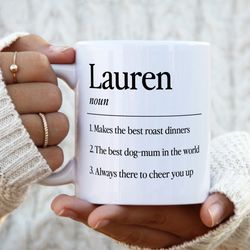 name definition mug   personalised gift, birthday gift, any name, dictionary definition, christmas gift, stocking filler