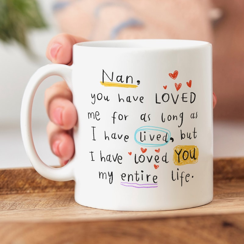 Nan I Have Loved You My Entire Life, Personalised Gift, Personalised Mug, Birthday Gift, Best Nan Gift.jpg