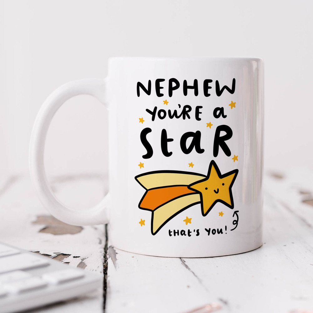 Nephew You're A Star Mug - Personalised Gift, Best Nephew Gift, Birthday Gift.jpg