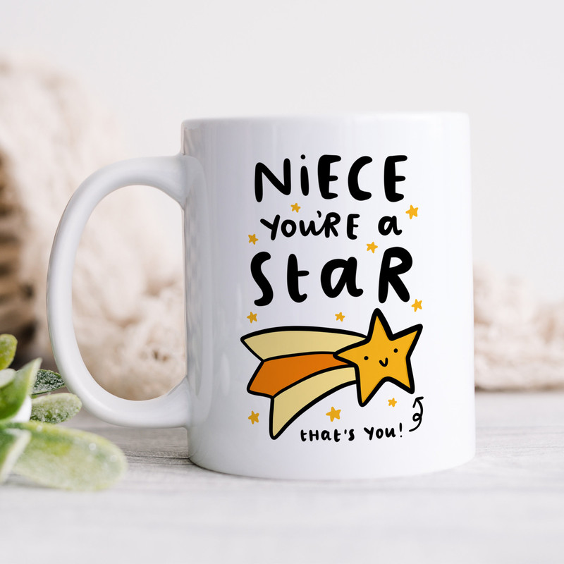 Niece You're A Star Mug - Personalised Gift, Birthday Gift, Best Niece Gift.jpg