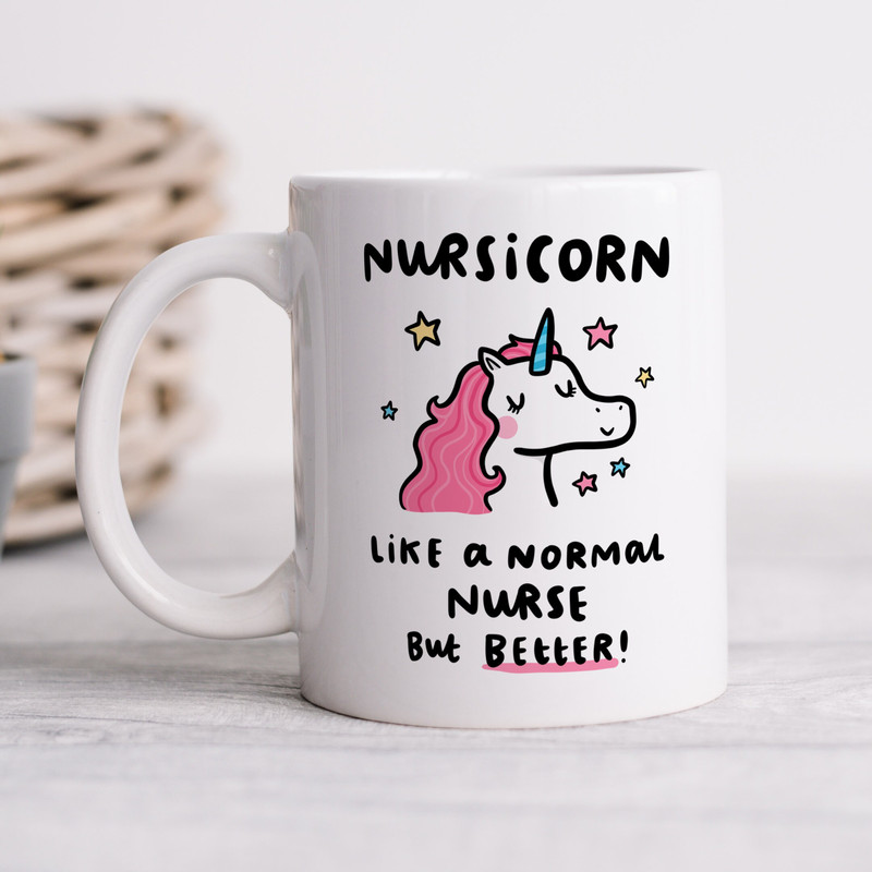 Nursicorn Mug - Personalised Thank You Gift, Funny Nurse Thank You Gift, Best Nurse Gift, New Nurse Graduation Gift.jpg