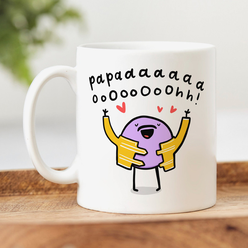 Papa Ooh Mug - Funny Personalised Mug, Birthday Gift, Best Dad Mug.jpg