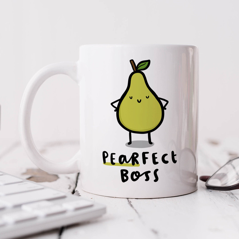 Pearfect Boss Mug - Personalised Gift, Funny Gift, Best Boss Gift, Congrats Gift, Leaving Work Gift, Retirement Gift, New Job Gift.jpg