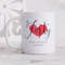 Personalised 40th Birthday Mug, Personalised Gift, Happy 40th Birthday, Red Heart, Milestone Birthday Gift.jpg