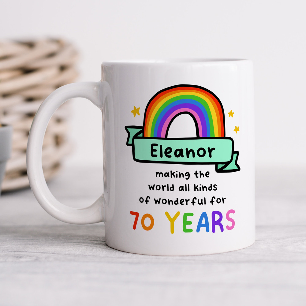 Personalised 70th Birthday Mug, All Kinds Of Wonderful For 70 Years Mug - 70th Birthday Gift, Milestone Gift, Seventy Years Old.jpg