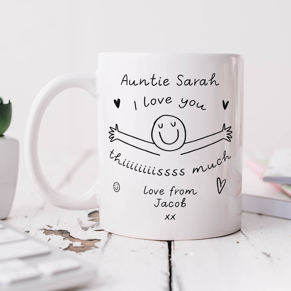Personalised Auntie I Love You This Much Mug - Personalised Gift, Birthday Gift, Best Auntie Gift.jpg
