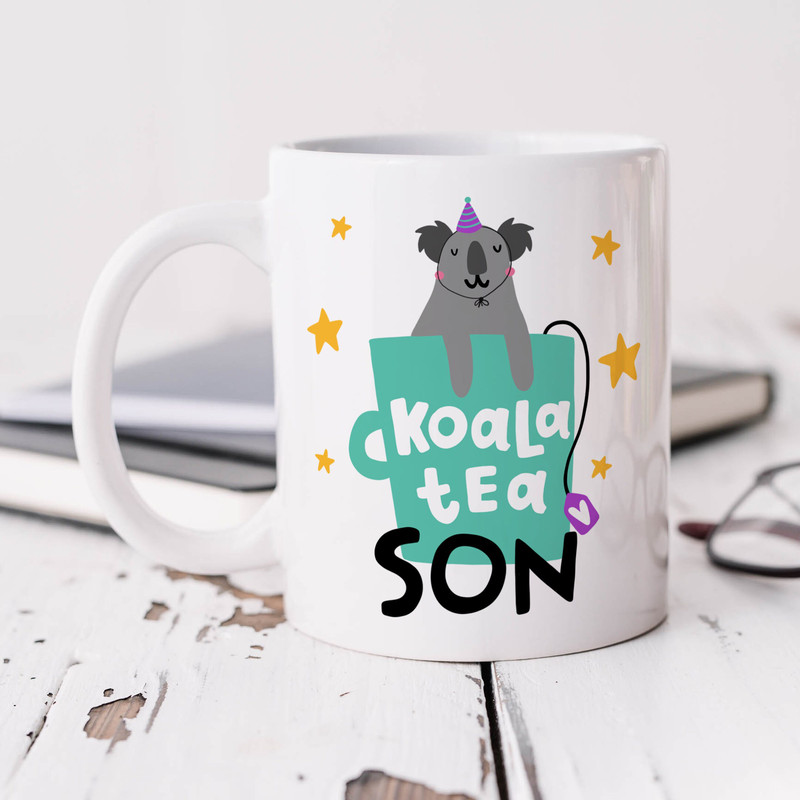 Personalised Birthday Mug, Koala Tea Son - Birthday Gift, Best Son Gift, Funny Mug.jpg