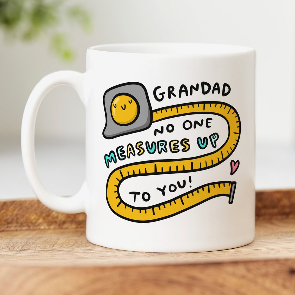 Personalised Grandad Mug - Personalised Gift, No One Measures Up To You, Birthday Gift, Father's Day Gift.jpg