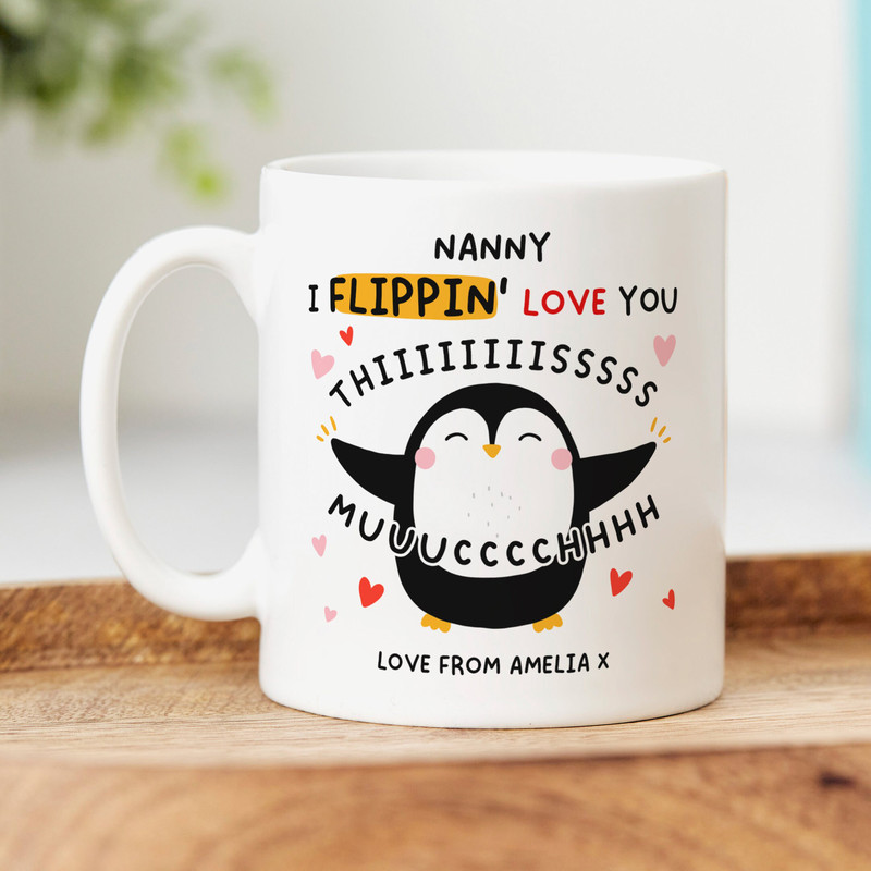 Personalised Nanny Mug - Personalised Gift, I Love You This Much, We Love You This Much, This Flippin' Much.jpg