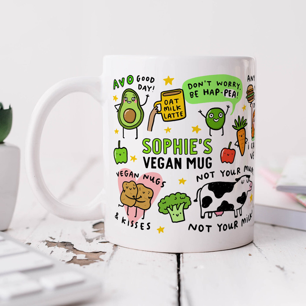 Personalised Vegan Mug - Funny Vegan Gift, Birthday Gift, Puns, Friend Gift.jpg