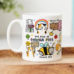 the mug of guinea pigs   funny gift, birthday gift, christmas gift, guinea pig mug