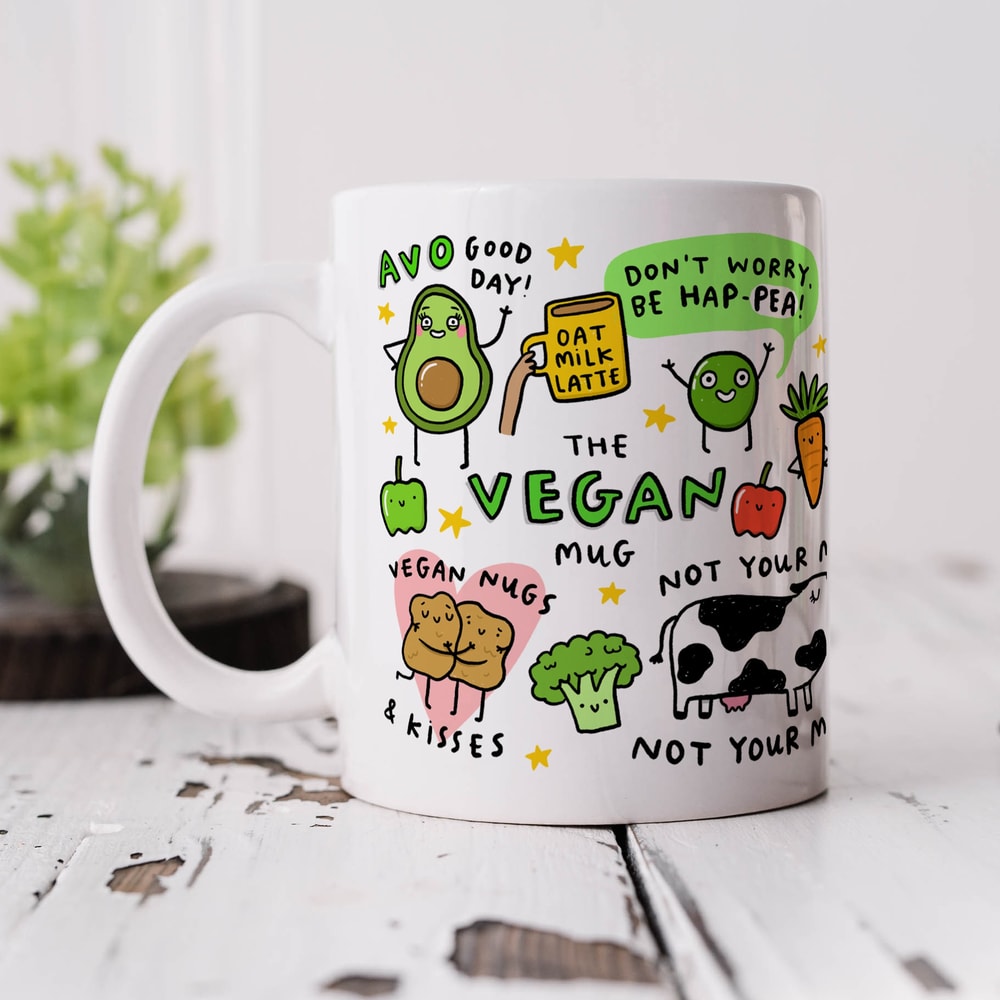 The Vegan Mug - Funny Vegan Mug, Birthday Gift, Puns, Animal Lover, Best Friend, Vegan Food Lover, Vegan Gift.jpg