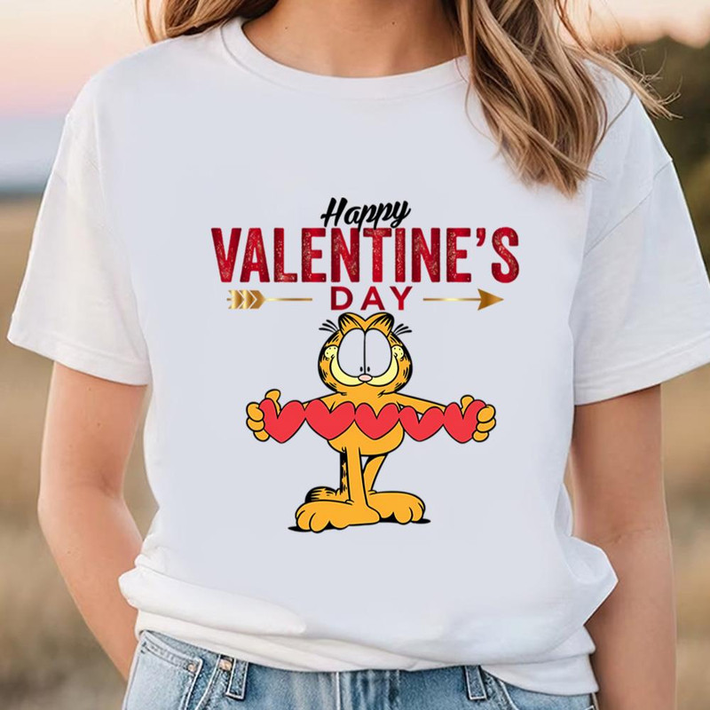 Garfield Cartoon Character Happy Valentine’s T-shirt.jpg