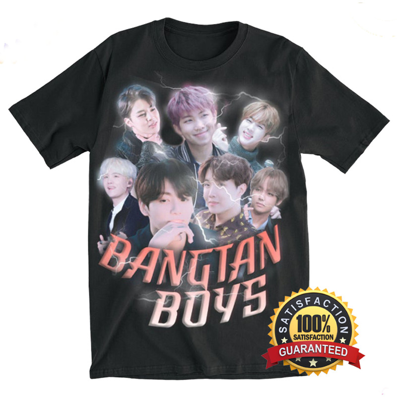 Bangtan Boys Group Members,Group Shirt, Jungkook, Rap Monster, Taehyung, Jimin, Suga, J-hope, V BE518.jpg