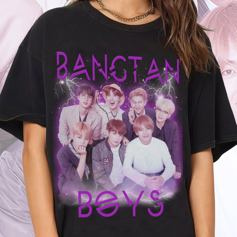 Bangtan Boys Shirt - Vintage 90s Style Shirt - Unisex Homage T-Shirt.jpg