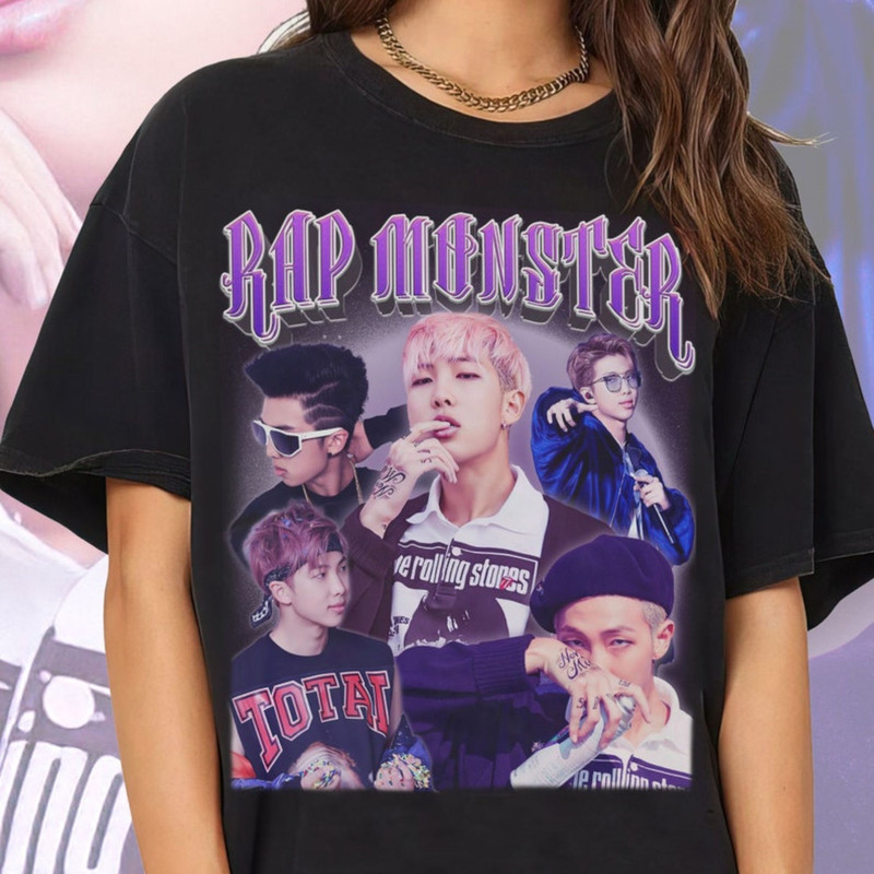 Bangtan Boys Shirt Rap Monster shirt vintage 90s style shirt unisex homage t shirt.jpg