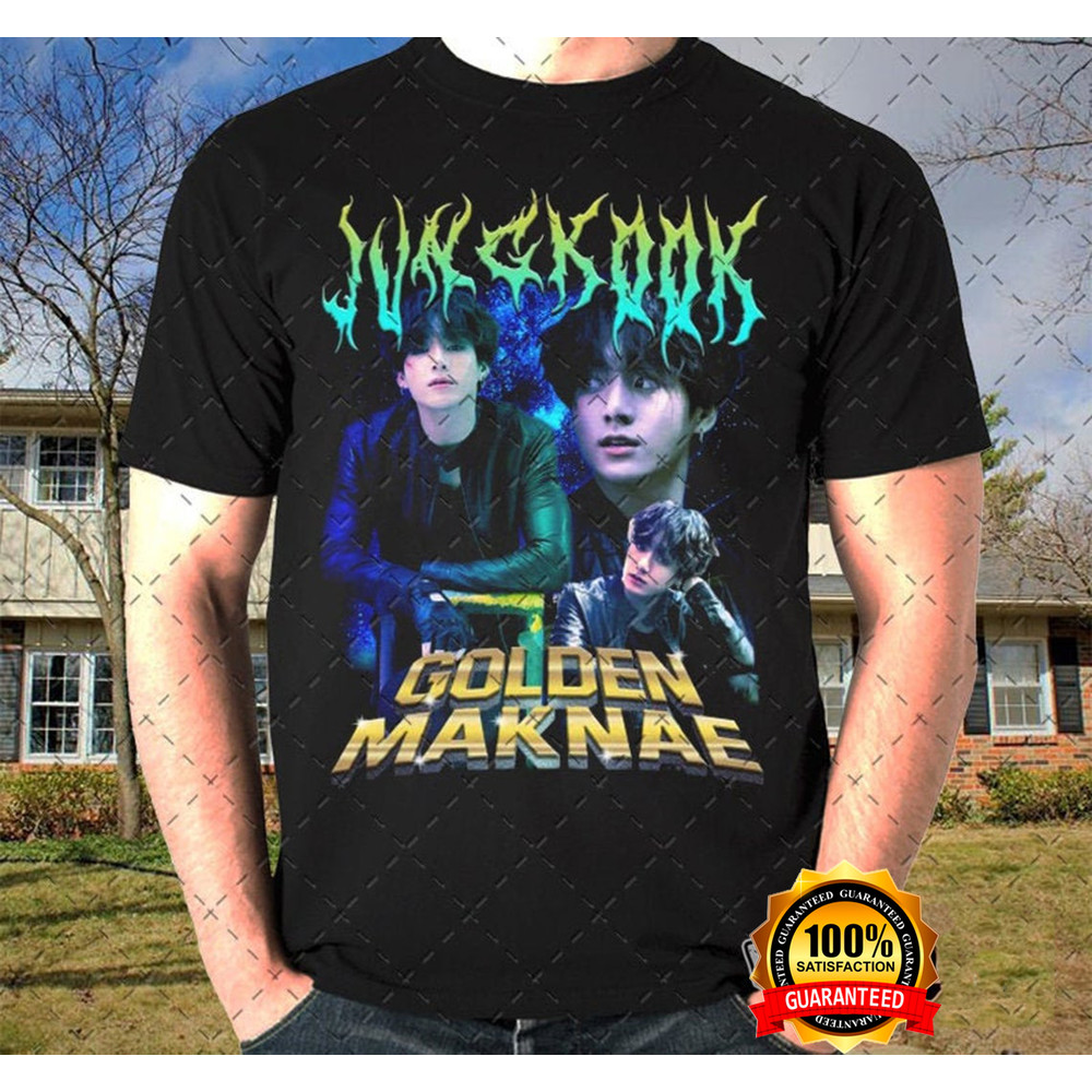 BTS Shirt, Vintage Style Shirt, Jungkook Shirt, Golden Maknae Jungkook Retro T-Shirt.jpg