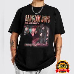bts shirt, vintage style shirt, taehyung shirt, singularity shirt, love yourself, fan gift