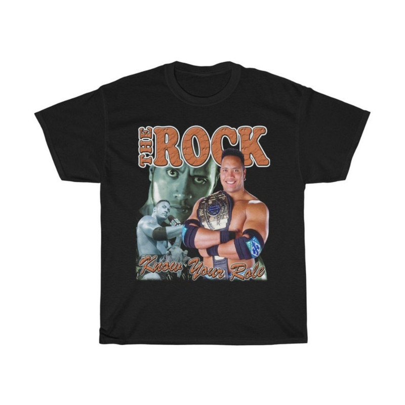 Dwayne Johnson The Rock WWF WWE T-Shirt Shirt Tee.jpg