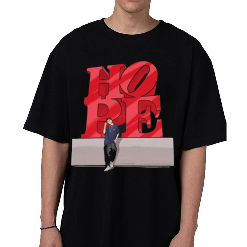 J-Hope Hope in the Street NY HOPE Sign Photo Crewneck Unisex Shirt Tshirt.jpg
