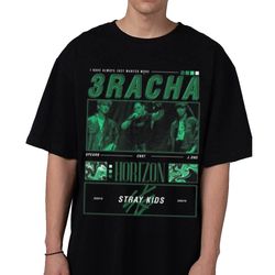 stray kids 3racha black unisex kpop shirt, kpop inspired clothing, kpop merch, stray kids merch