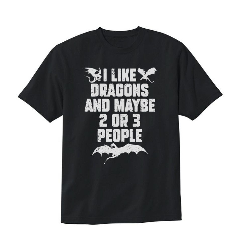 I Like Dragons and Maybe 2 or 3 People T-Shirt.jpg