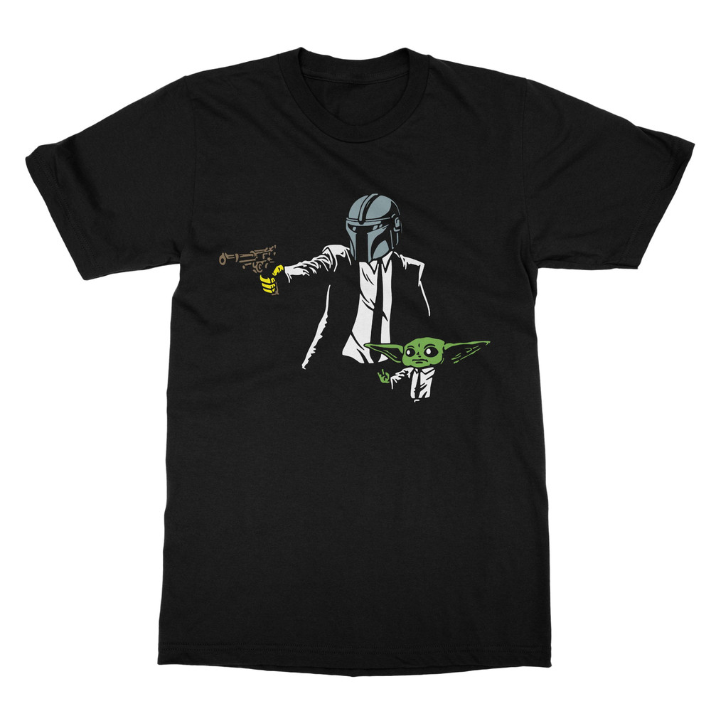 The Mandalorian and Baby Yoda Pulp Fiction T-Shirt.jpg