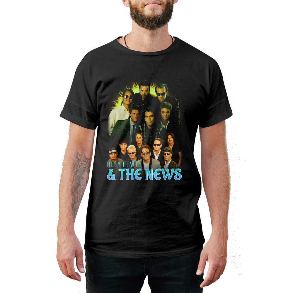 Vintage Style Huey Lewis & the News T-Shirt.jpg