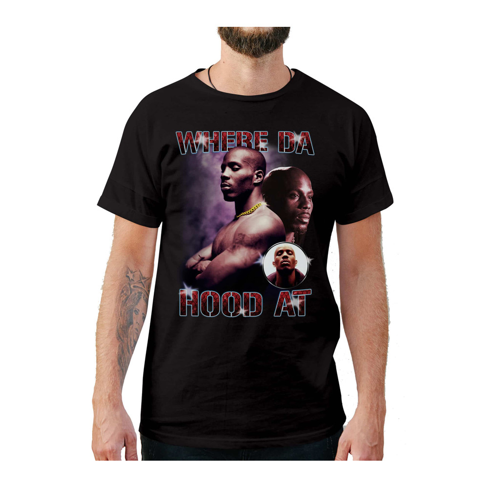 Where Da Hood At DMX Vintage Style T-Shirt.jpg