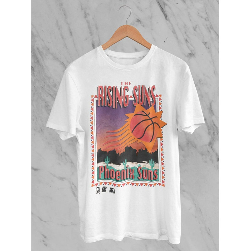 Vintage The Rising Suns Phoenix Sun Shirt, Basketball Team Shirt, Unisex T-Shirt.jpg