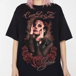 selena quintanilla shirt, como la flor shirt, dia de los muertos shirt, mexican girl shirt,morena shirt, selena inspired
