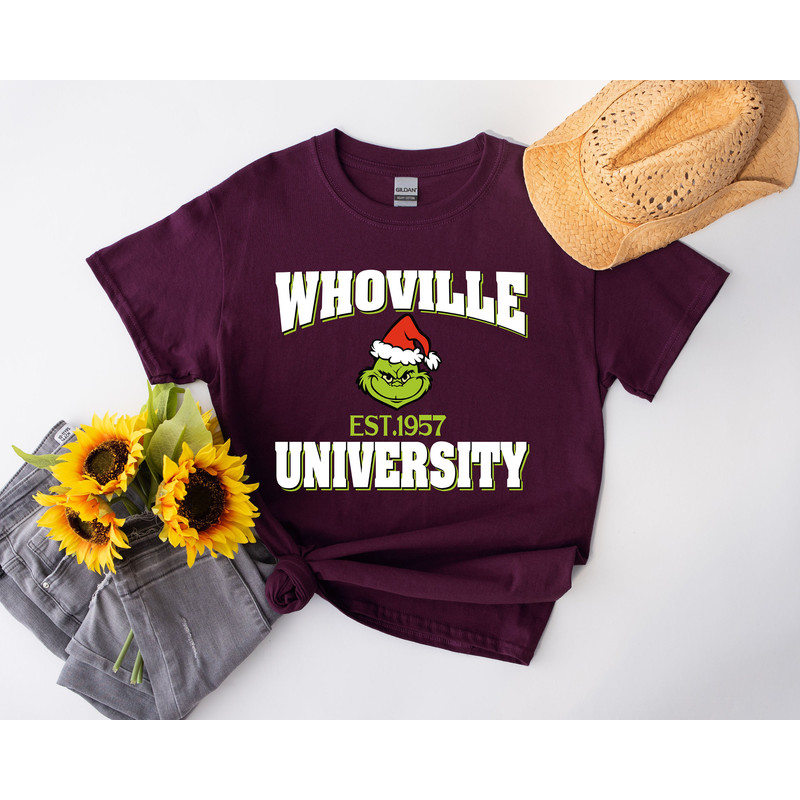 Christmas Whoville University Est 1957 Shirt, Personalized Christmas Gift, Xmas Party Shirt, Christmas Family Gift, Christmas Shirt.jpg