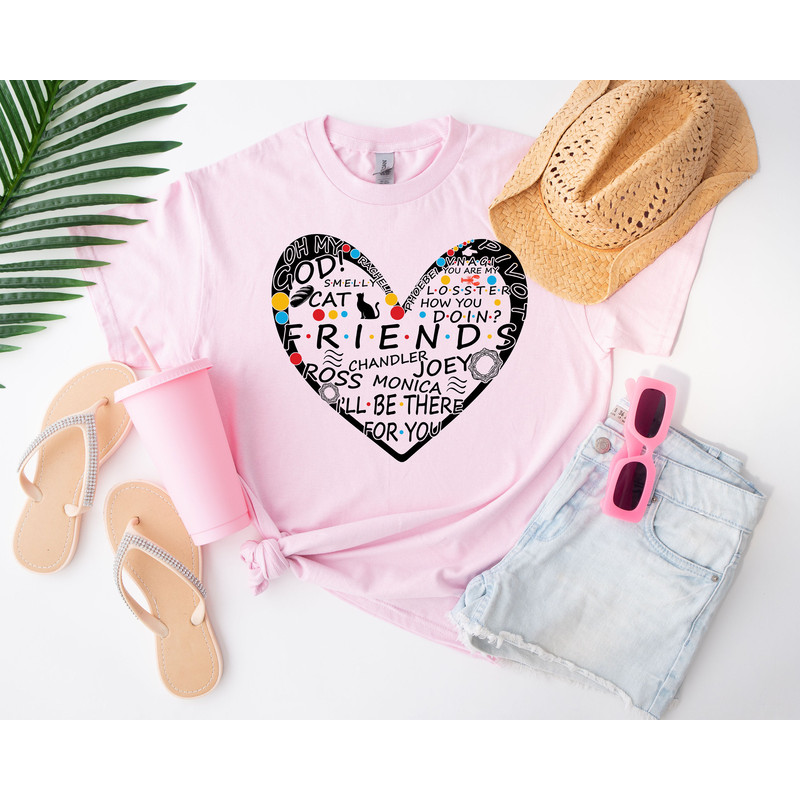 Friends Heart T-Shirt - Friends TV Show Gift Shirt - Friend Gift for Women.jpg