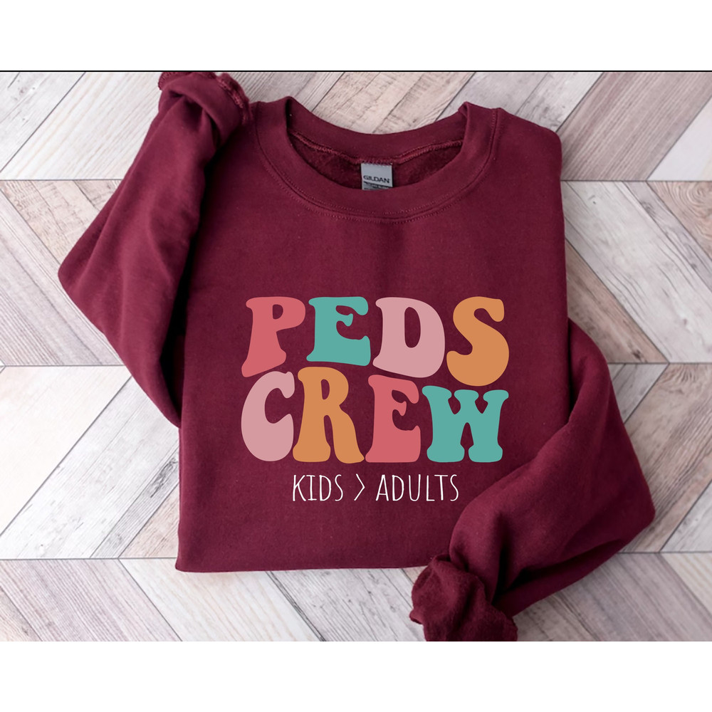 Peds Crew Pediatric Nurse Gift, Peds Nurse Sweatshirt, Peds Rn Shirt Childrens Nurse, Pediatric Nurses Week Shirt, Peds Nurse Gift,.jpg