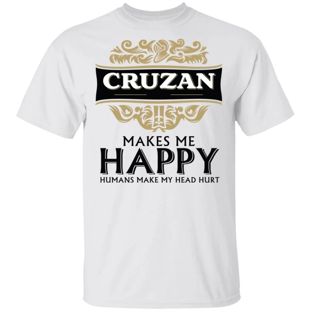 Cruzan Makes Me Happy T-shirt Rum Tee All Day Tee.jpg