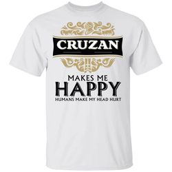cruzan makes me happy t-shirt rum tee