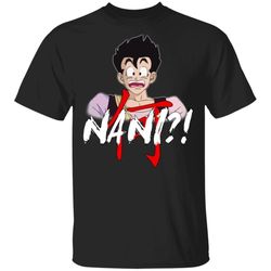 dragon ball gohan nani shirt funny anime character tee