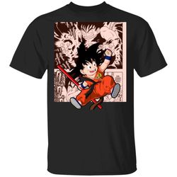 dragon ball goku kid shirt anime character mix manga style tee