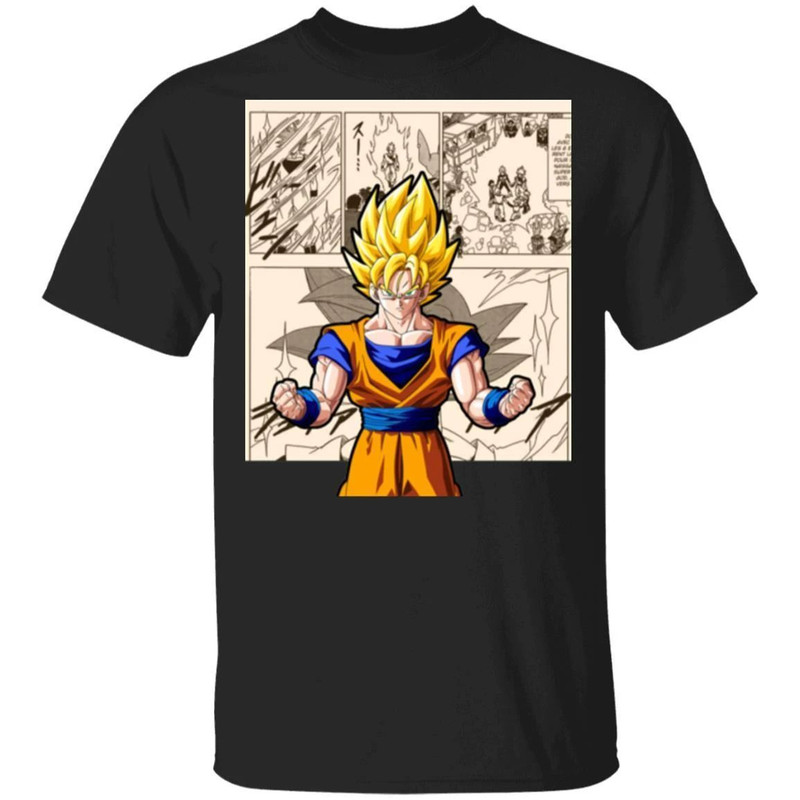 Dragon Ball Goku Super Saiyan Shirt Anime Character Mix Manga Style Tee All Day Tee.jpg